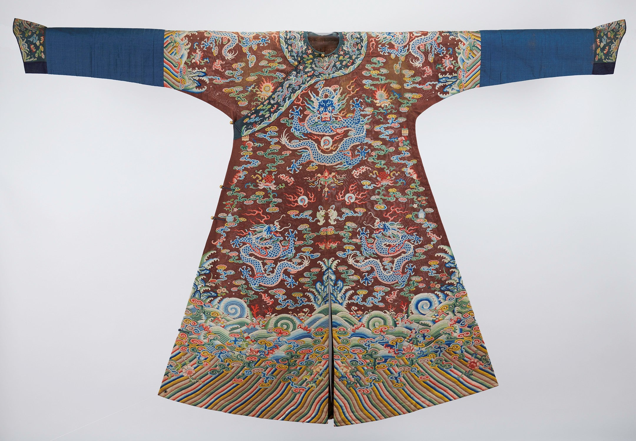 Man's Semiformal Court Robe with Five-Clawed Dragon Design
